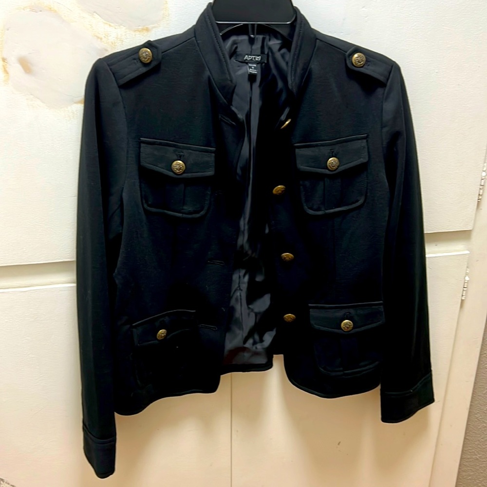 Military style Jacket Black new without tags